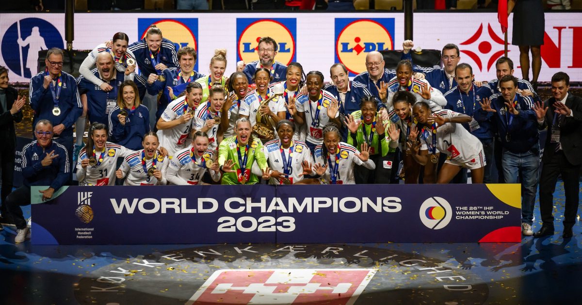 , Medal ceremony, IHF 2023 Women's World Championship - DENMARK, NORWAY, SWEDEN, Herning, Denmark, 17.12.2023, Mandatory Credit © Sasa Pahic Szabo / kolektiff