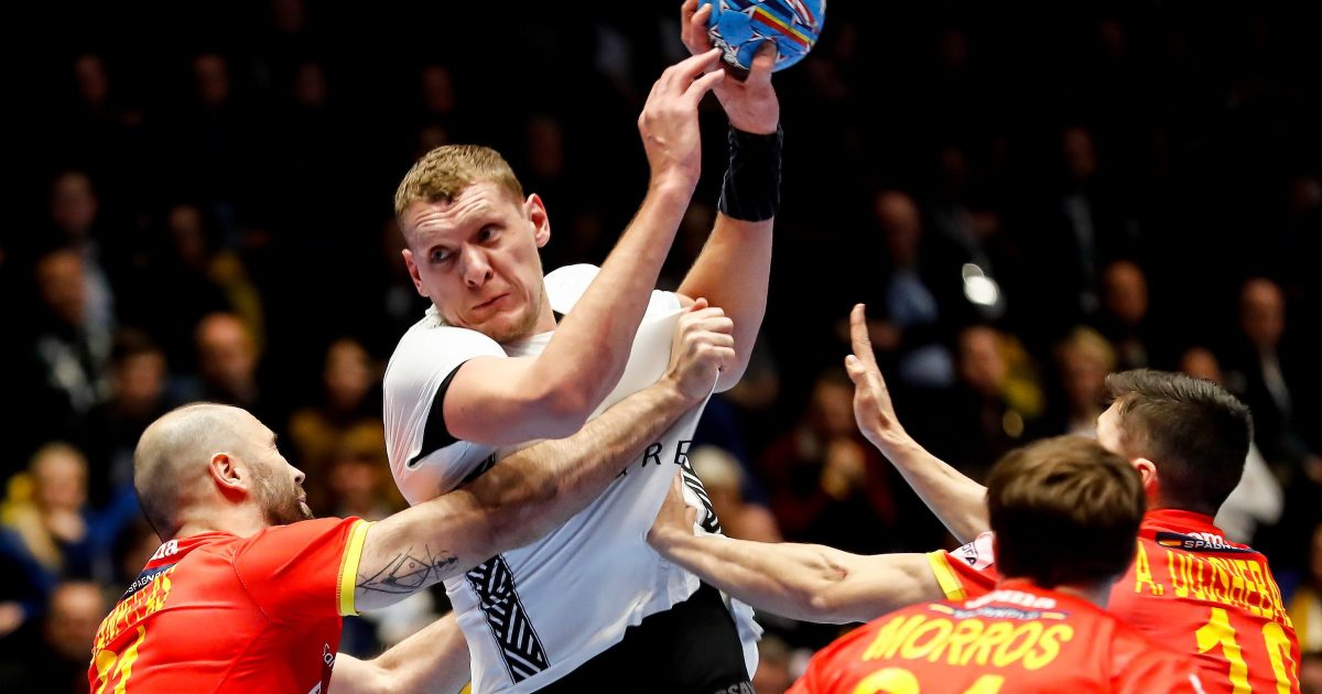 Viran MORROS at the Men’s EHF EURO 2020 Sweden, Austria, Norway - Preliminary Round - Group C, Spain - Latvia, Trondheim Spektrum, Trondheim, Norway, 09.1.2020, Mandatory Credit © Stanko Gruden / kolektiff