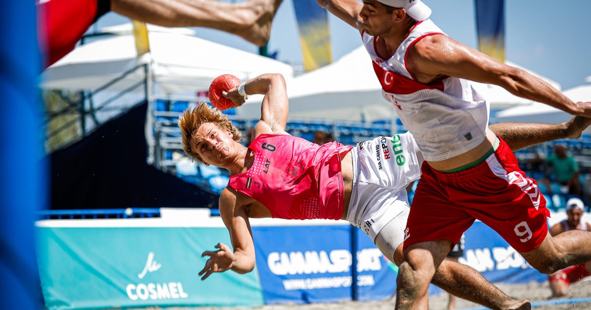 Latvia - Türkiye (Men), EHF Beach Handball Championship 2026, Zagreb, Croatia, 11.07.2026., Mandatory Credit © Uros Hocevar / kolektiff